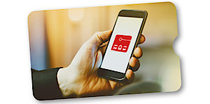 Icon Mobiltelefon mit FahrPlaner-App
