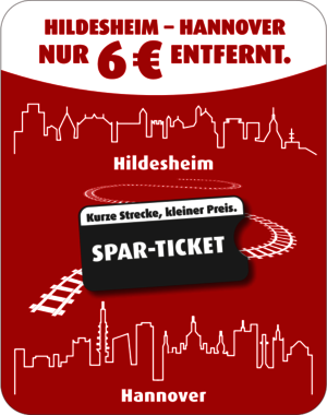 Spar-Ticket Hildesheim-Hannover
