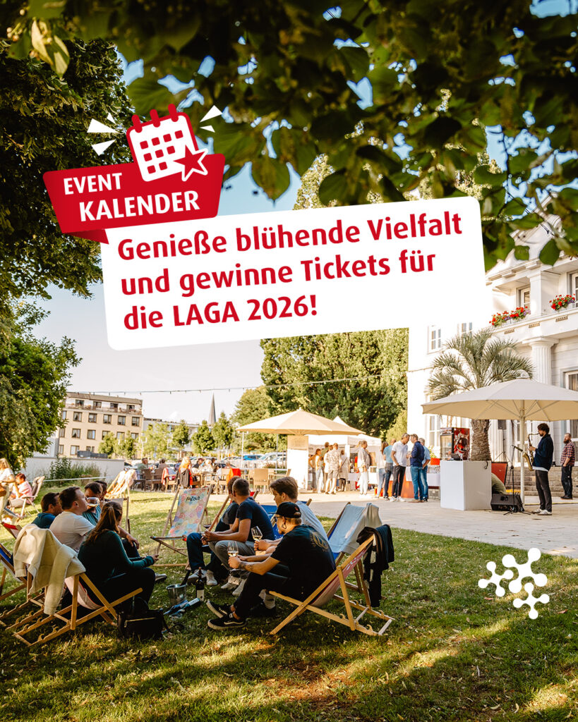 Du liebst Blumen? ​🌺 Dann musst du dieses Jahr unbedingt nach Bad Nenndorf! Der Eintritt geht ⁠
auf uns. ​😍​ ⁠
⁠
Gewinne zwei Tickets mit Anreise zur⁠
8. niedersächsischen Landesgartenschau! ​🌷​​ ⁠
⁠
⁠
So einfach machst du mit:⁠
1️⃣ Like diesen Post. 💚⁠
2️⃣ Folge uns. 😊⁠
⁠
Sechs Monate lang hast du Zeit, dich einmal ganz in faszinierenden Gartenwelten zu verlieren, eine eindrucksvolle Vielfalt an Pflanzen zu entdecken und kreative Themengärten zu erkunden. 🪻⛲​​​​🌼​​​⁠
⁠
Teilnahmeschluss ist der 26.04.2026 um 23:59 Uhr.⁠
Bild © Marie-Christin Pratsch, landesgartenschau-badnenndorf.de⁠
⁠
Über den Biolink findest du alle Infos zur LAGA, die du brauchst.