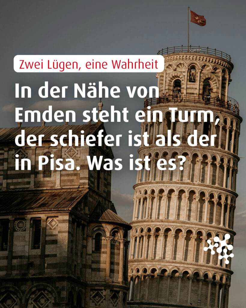 Was haben die Architekten dieser Welt studiert? Schiefe Türme! 👍 Wenn eine Reise nach Pisa in Italien bei dir gerade nicht drin ist, dann fahr doch einfach nach Suurhusen! 🥸